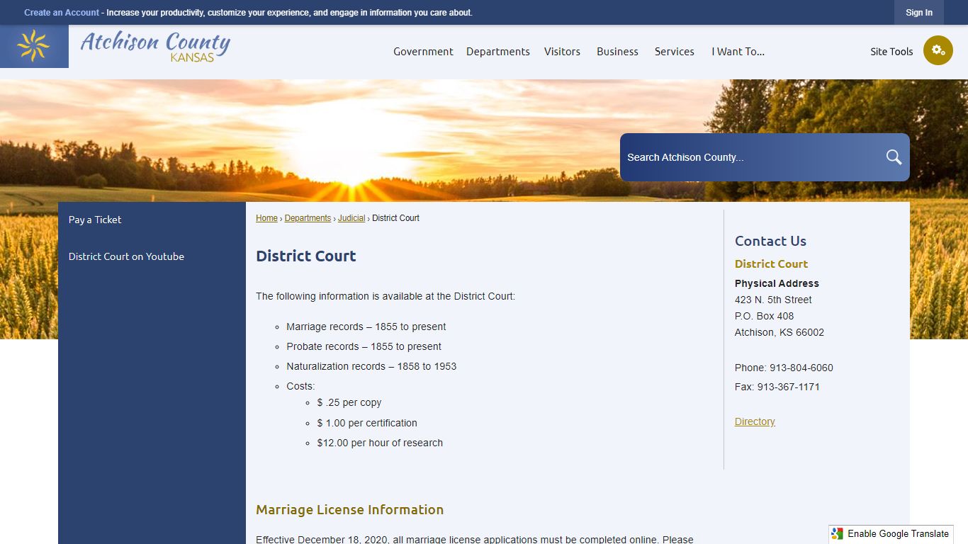 District Court | the Atchison County Official Website!!