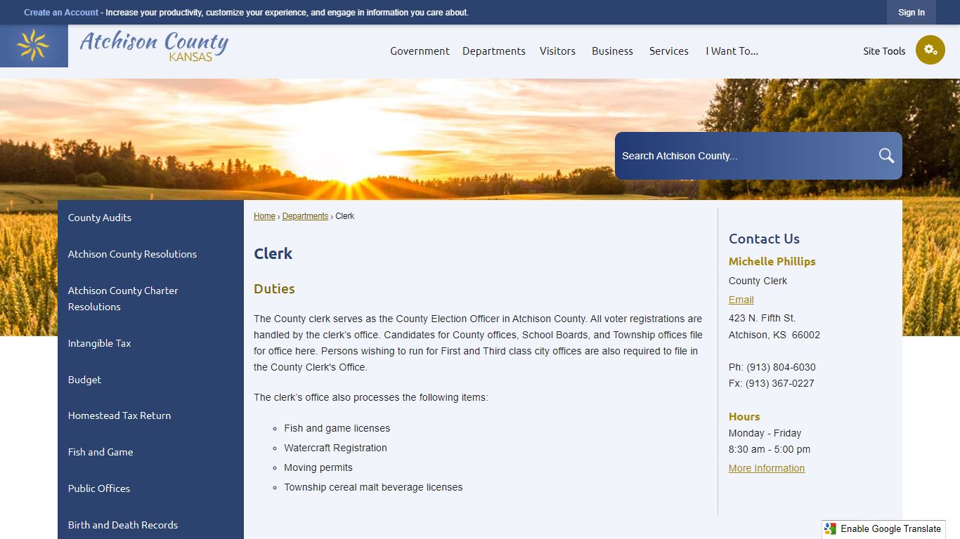 Clerk | the Atchison County Official Website!!